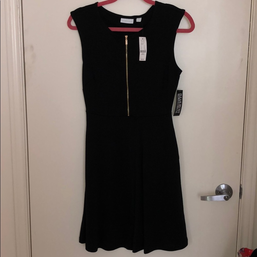 NWT NY&C Black Half Zip Dress